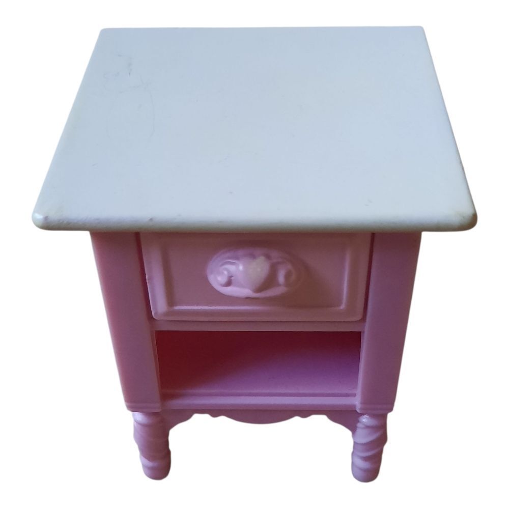 Fisher-Price Loving Family Pink and White Dollhouse Nightstand
